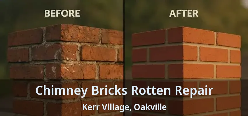 Chimney Bricks Rotten Repair Kerr Village, Oakville - ON