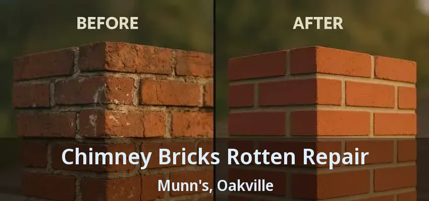 Chimney Bricks Rotten Repair Munn's, Oakville - ON