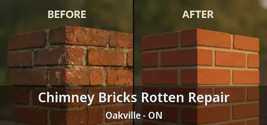 Chimney Bricks Rotten Repair Oakville - ON