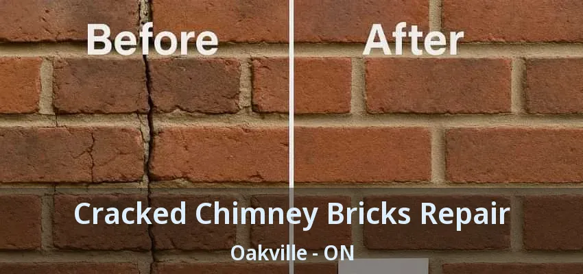 Cracked Chimney Bricks Repair Oakville - ON