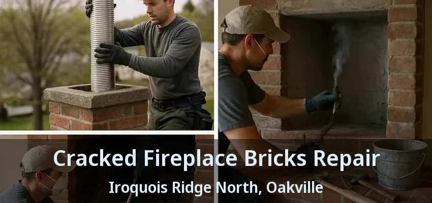 Cracked Fireplace Bricks Repair Iroquois Ridge North, Oakville - ON