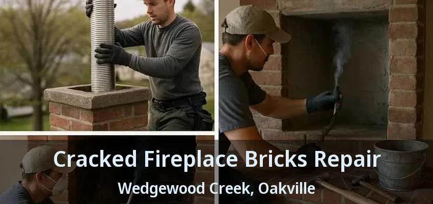 Cracked Fireplace Bricks Repair Wedgewood Creek, Oakville - ON