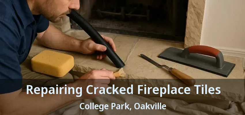 Repairing Cracked Fireplace Tiles College Park, Oakville - ON